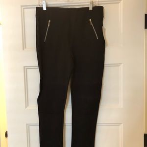 NWT Zara zipper moto leggings